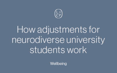 How adjustments for neurodiverse university students work