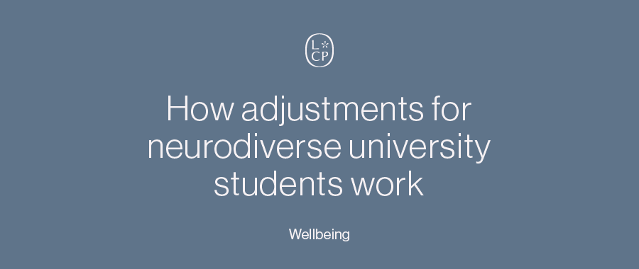 How adjustments for neurodiverse university students work